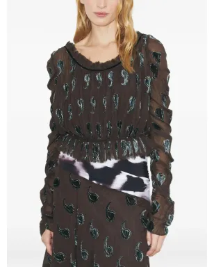 Tory Burch ルシュドベルベットトップ - サムネイル4