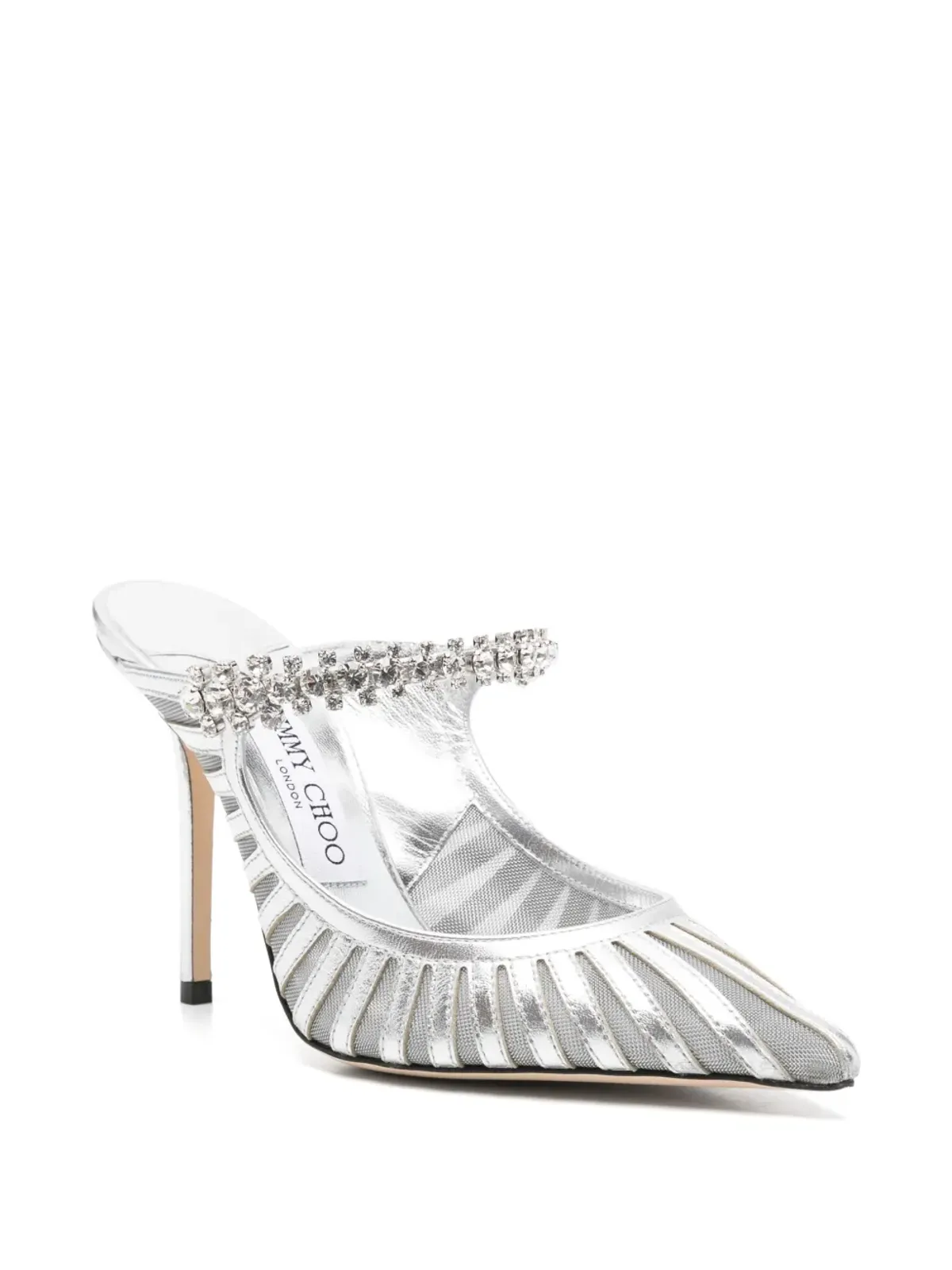 Jimmy Choo ビング クリスタル装飾ミュール - 画像2