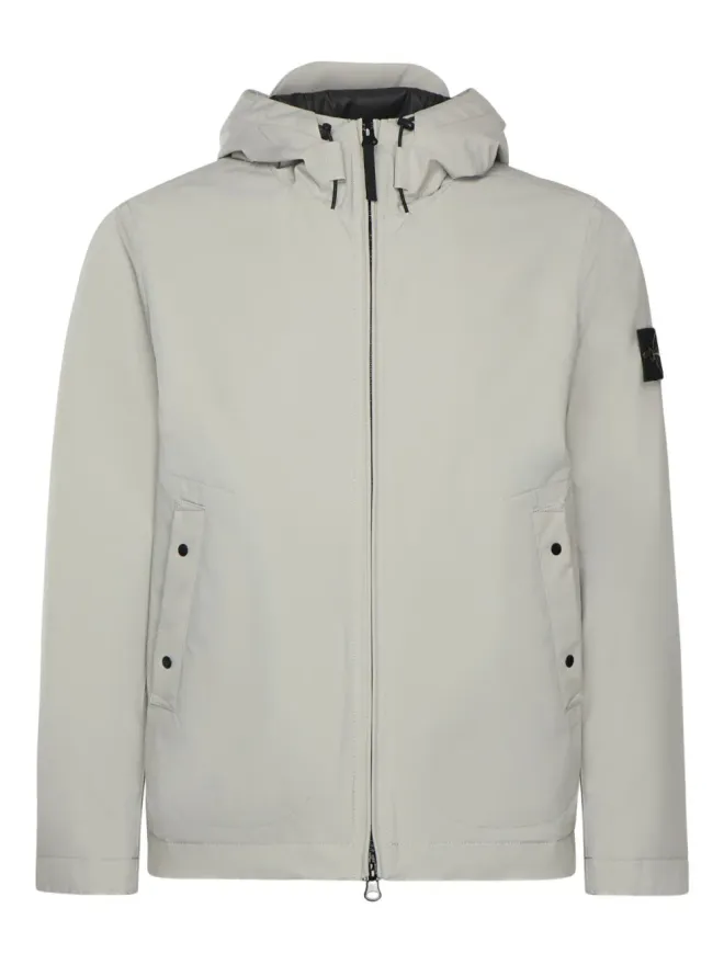 Stone Island Stone Island フード付きジップファスナー ジャケット - グレーの商品画像