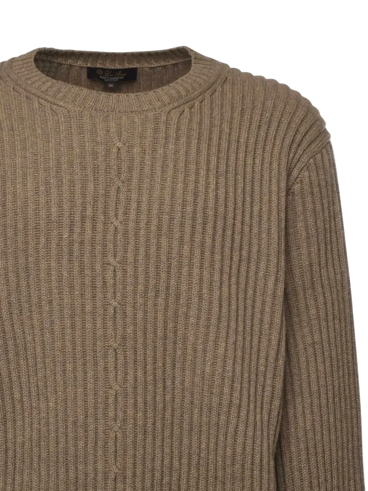 Loro Piana リブニット クルーネック セーター - 画像3