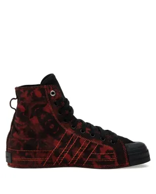 Y-3 Nizza Hi タイダイ ハイトップスニーカー ブラック - サムネイル1