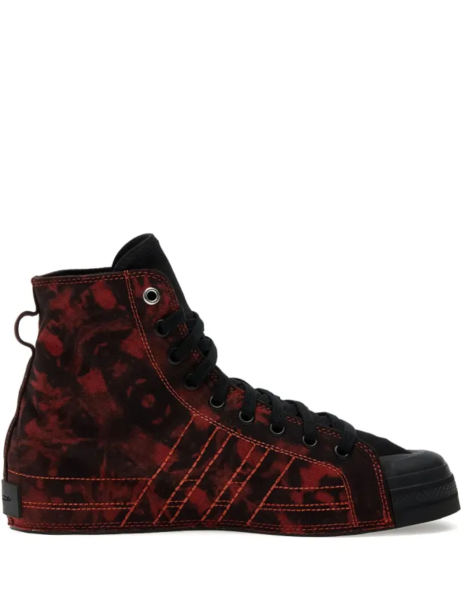 Y-3 Y-3 Nizza Hi タイダイ ハイトップスニーカー ブラックの商品画像