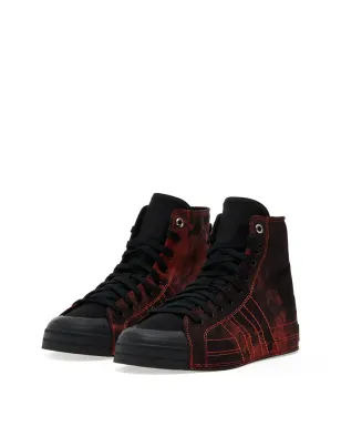 Y-3 Nizza Hi タイダイ ハイトップスニーカー ブラック - サムネイル2
