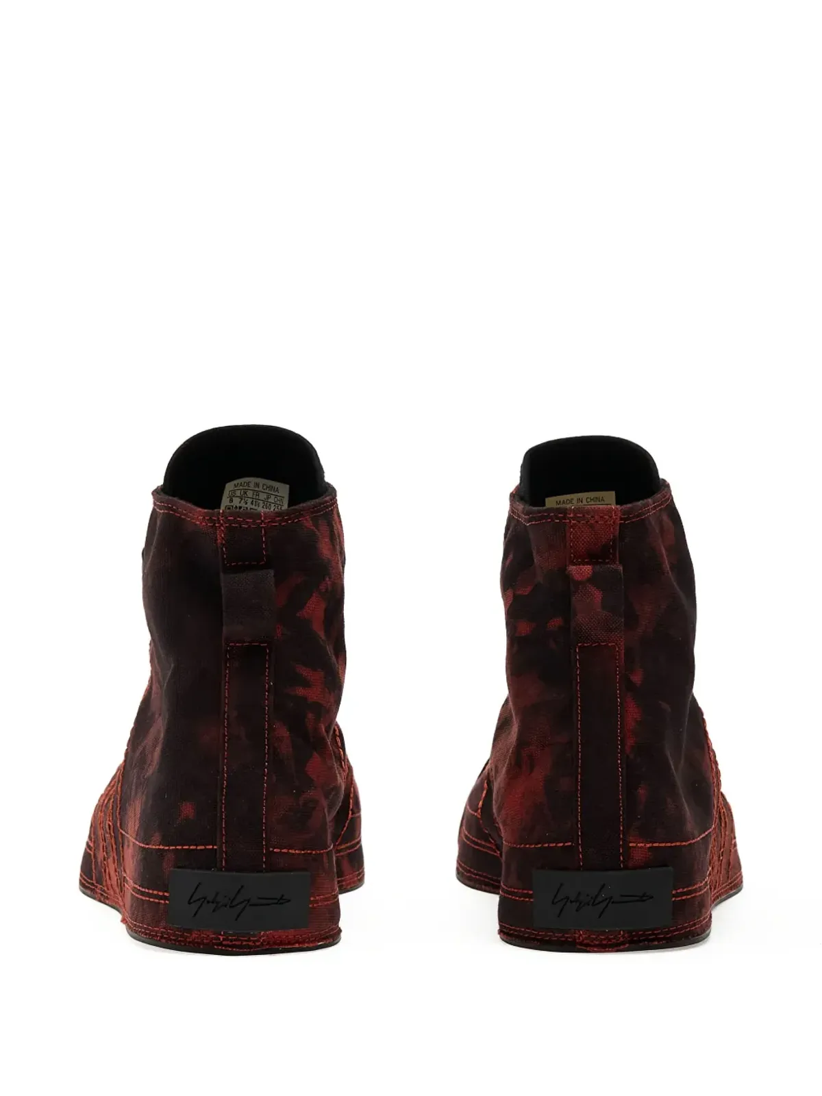 Y-3 Nizza Hi タイダイ ハイトップスニーカー ブラック - 画像3