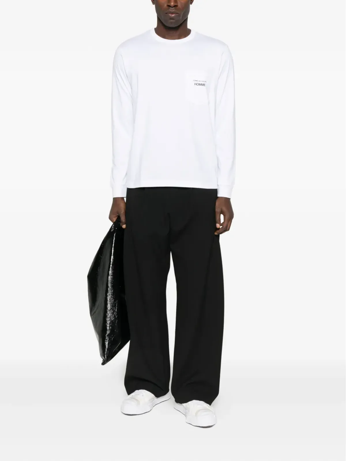 Comme des Garçons Homme ロゴプリント長袖Tシャツ - 画像2