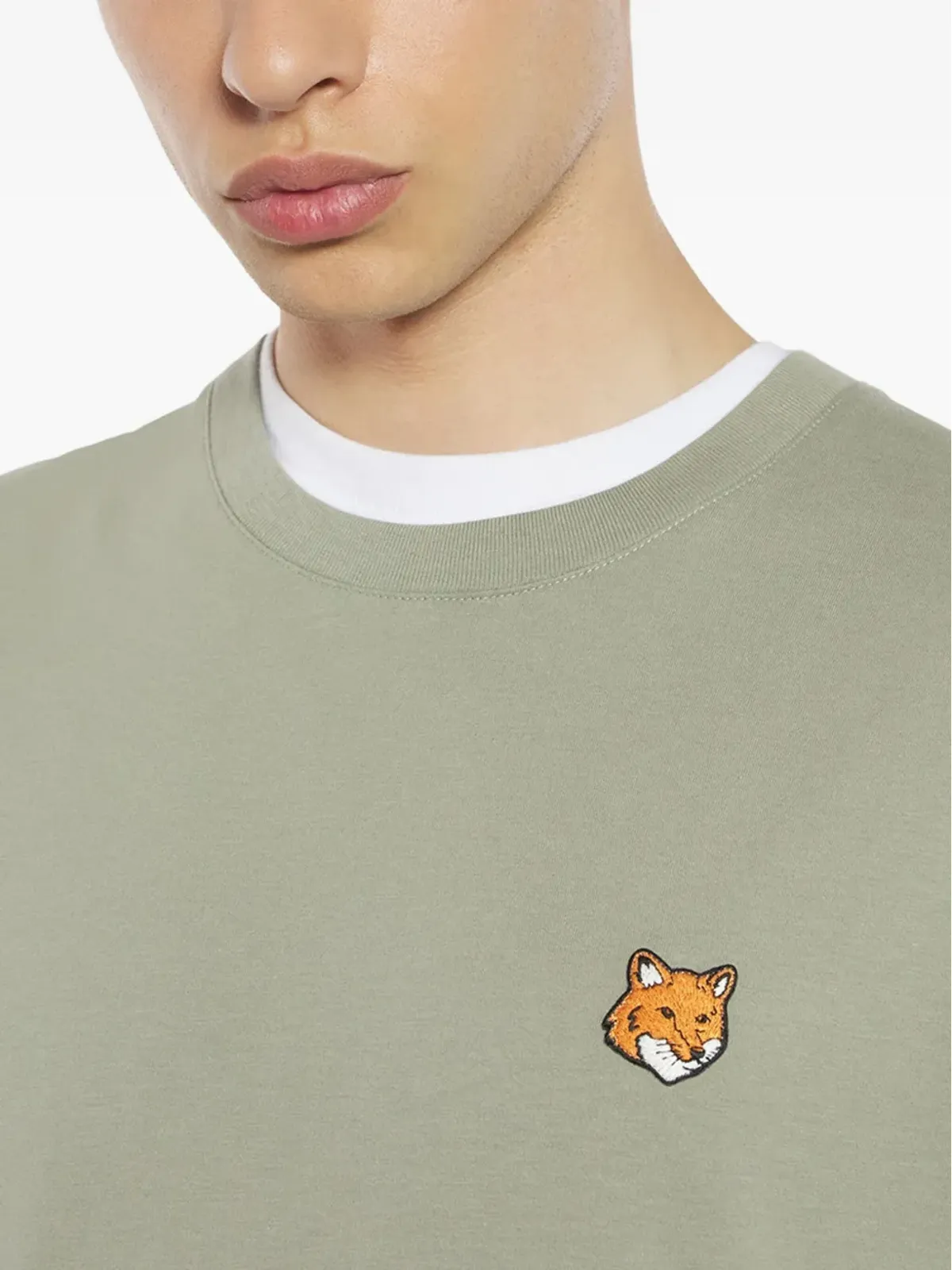 Maison Kitsuné フォックスヘッド長袖Tシャツ - 画像4