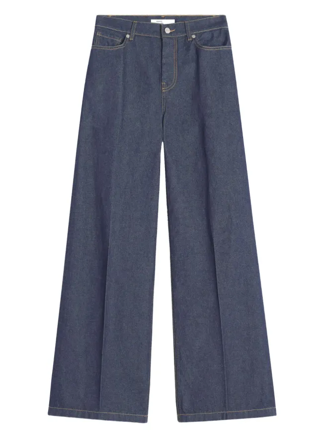 Maison Kitsuné Maison Kitsuné ハイウエスト ワイドレッグ ジーンズの商品画像