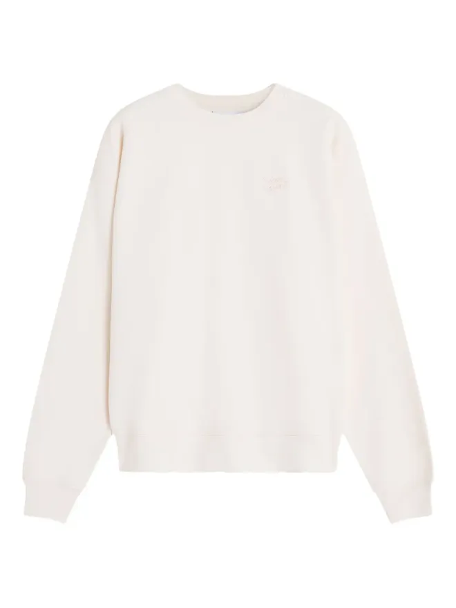 Maison Kitsuné Maison Kitsuné embroidered-cotton sweatshirt - Pinkの商品画像
