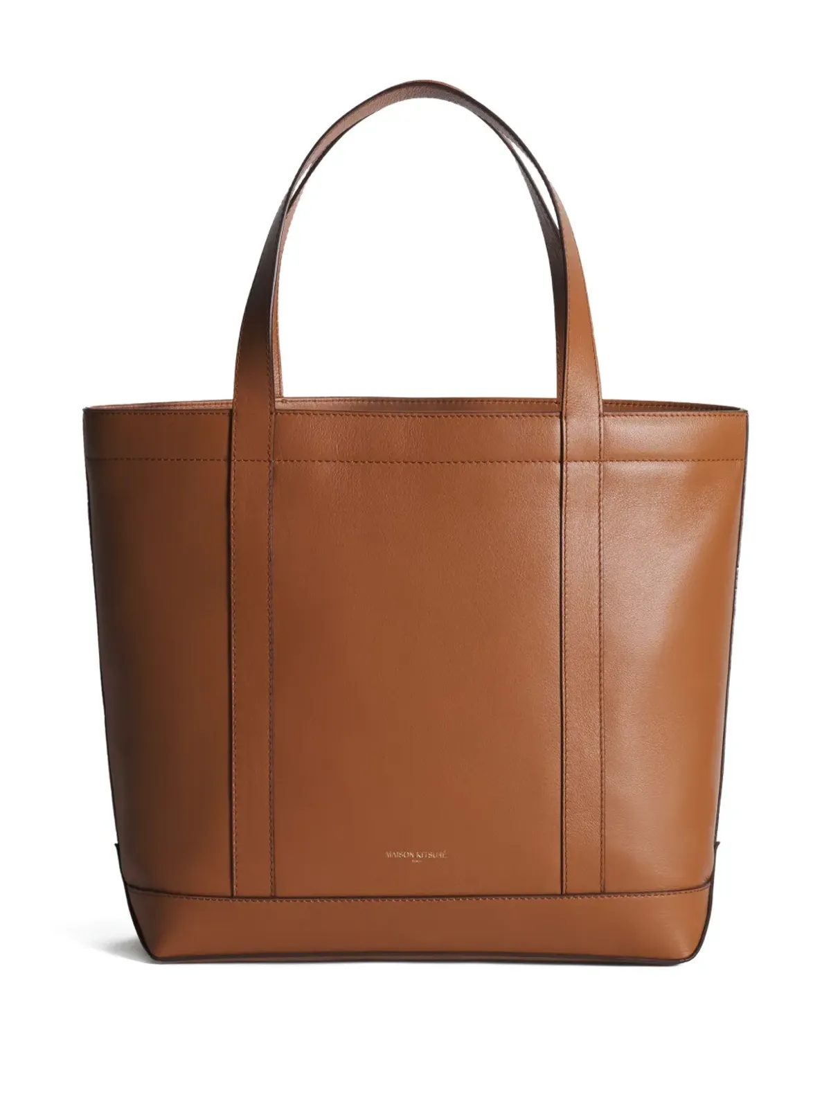 Maison Kitsuné フォックスヘッド型押しレザートートバッグ - 画像2