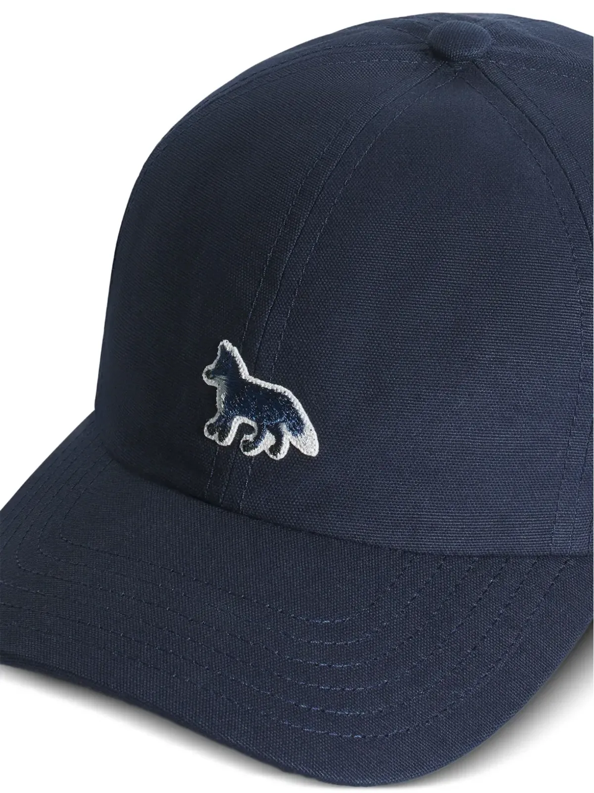 Maison Kitsuné キツネ刺繍のベースボールキャップ - 画像5