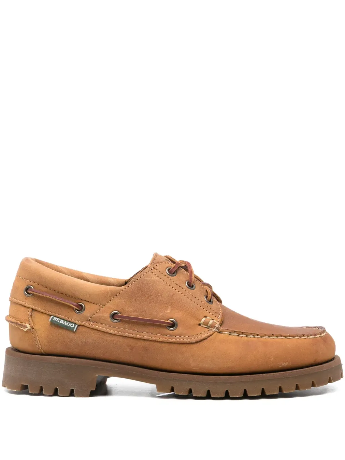 Sebago レザー レースアップ ボートシューズ - 画像1