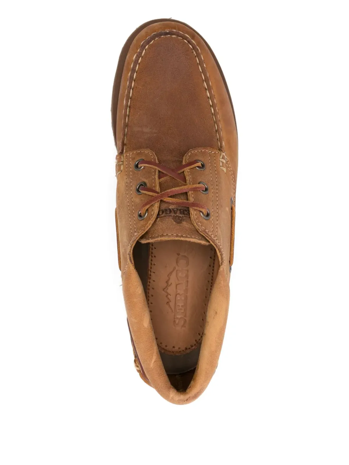 Sebago レザー レースアップ ボートシューズ - 画像4