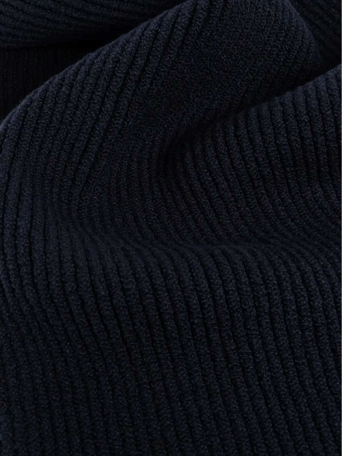 Stone Island リブ編み コンパスパッチ スカーフ - 画像3