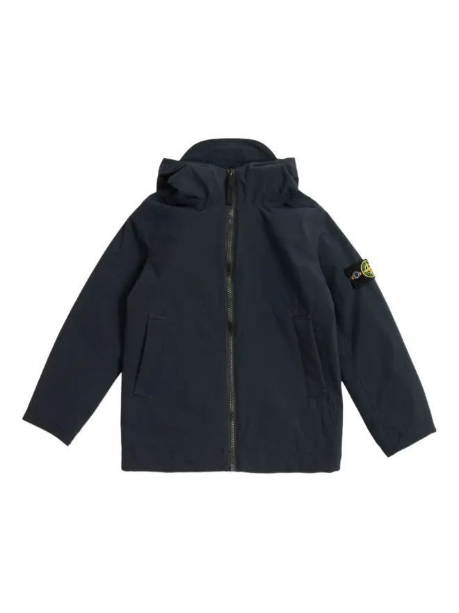 Stone Island Junior Stone Island Junior フード付きジップフロントジャケットの商品画像
