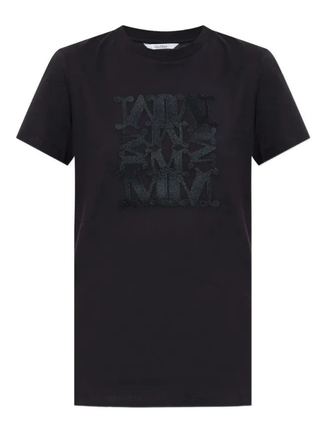 Max Mara Max Mara Bravo ロゴ刺繍 コットンTシャツの商品画像