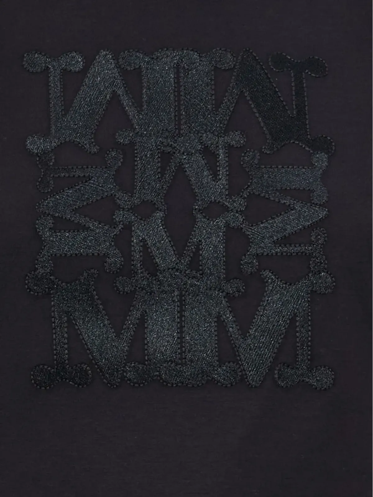 Max Mara Bravo ロゴ刺繍 コットンTシャツ - 画像5