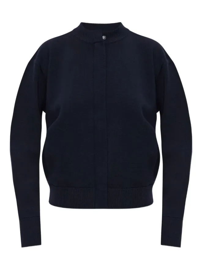 Max Mara Max Mara ペラゴ ハイネック ジップフロント カーディガン ブラックの商品画像