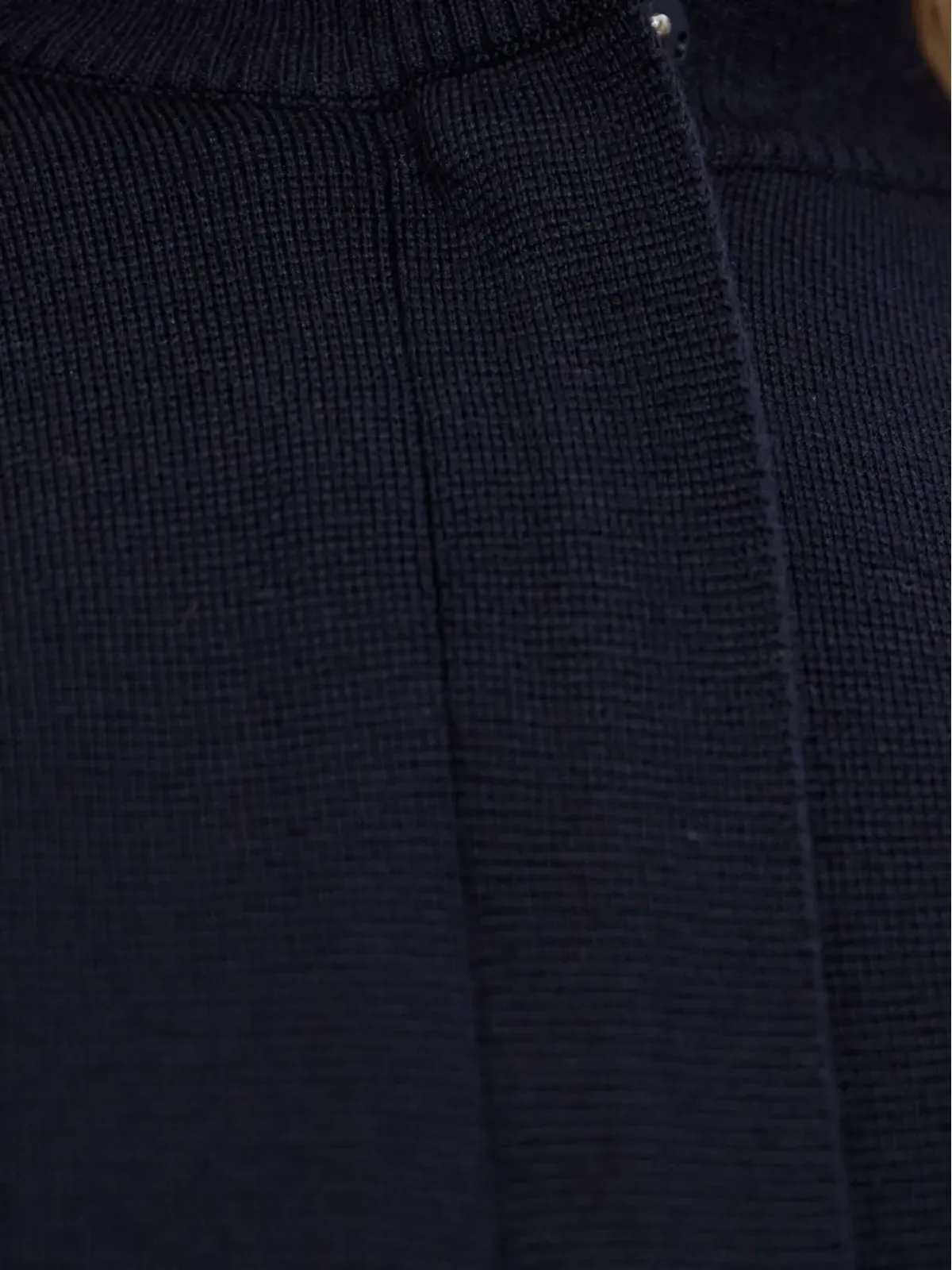 Max Mara ペラゴ ハイネック ジップフロント カーディガン ブラック - 画像5