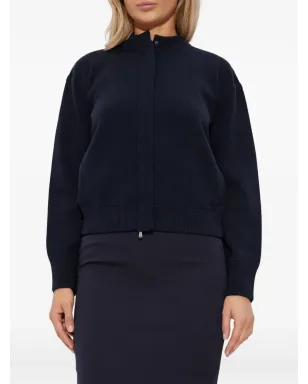 Max Mara ペラゴ ハイネック ジップフロント カーディガン ブラック - サムネイル3