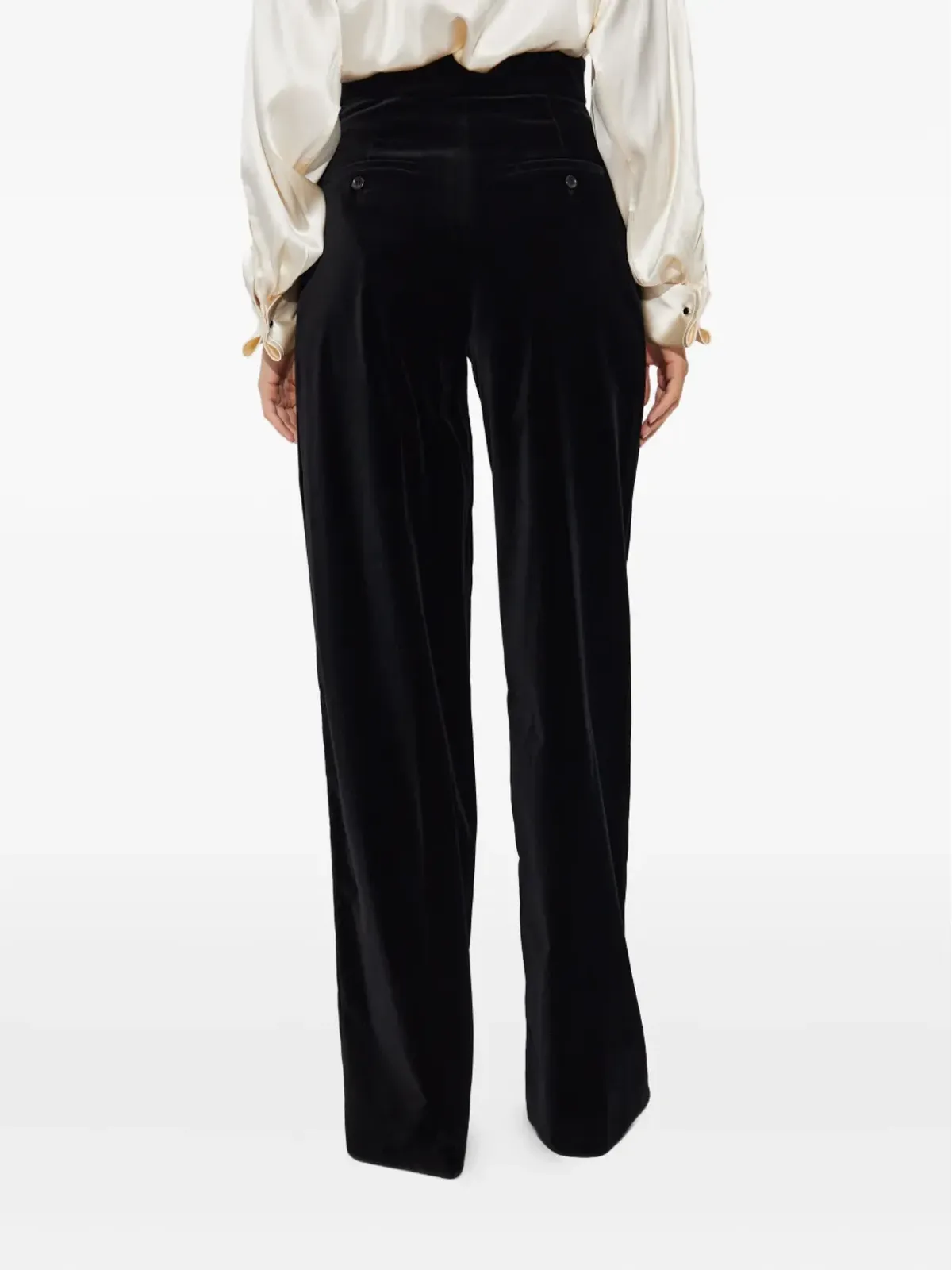 Max Mara プリーツベルベットパンツ - 画像4