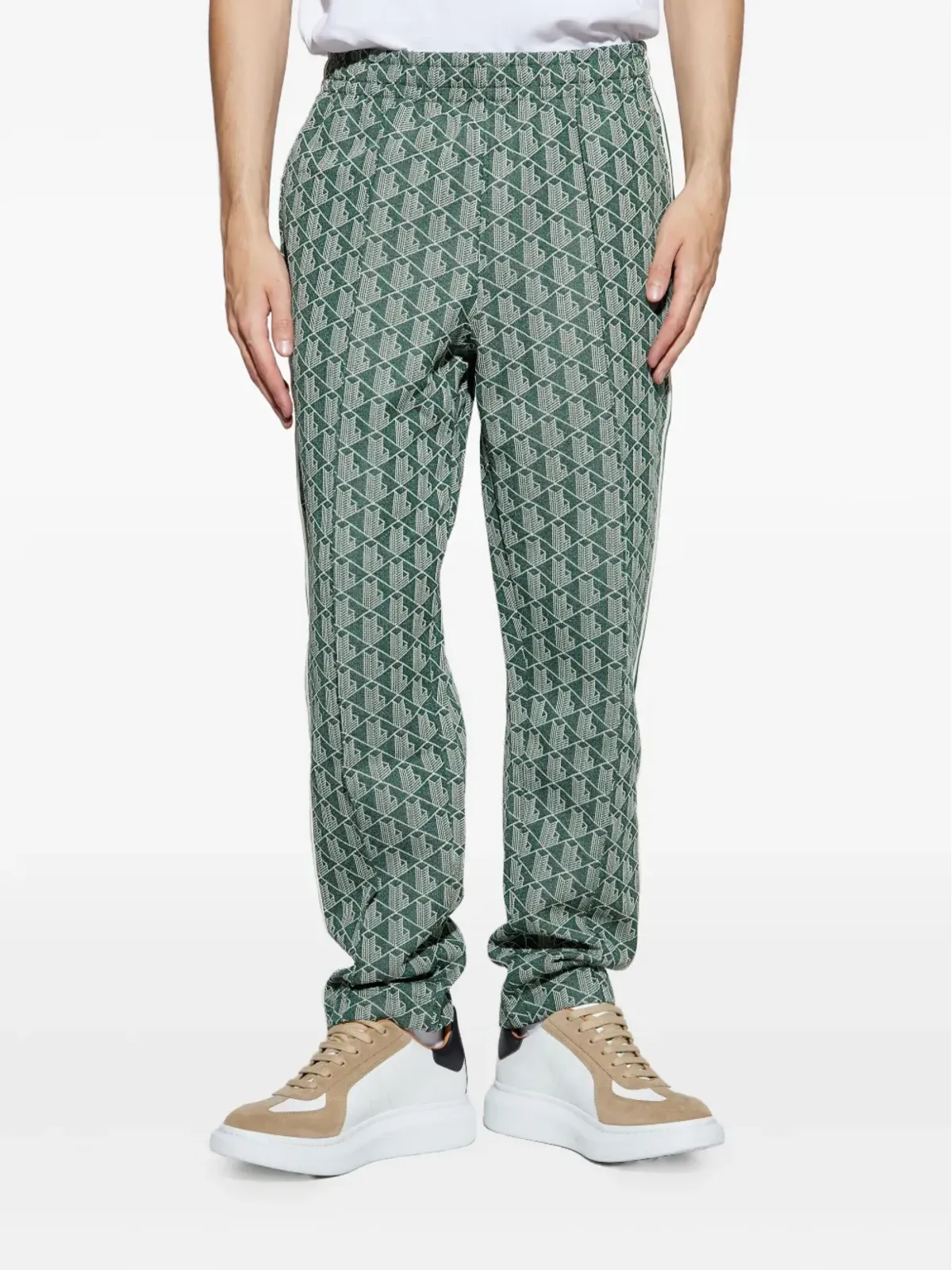 Lacoste ジオメトリック柄サイドストライプパンツ - 画像3