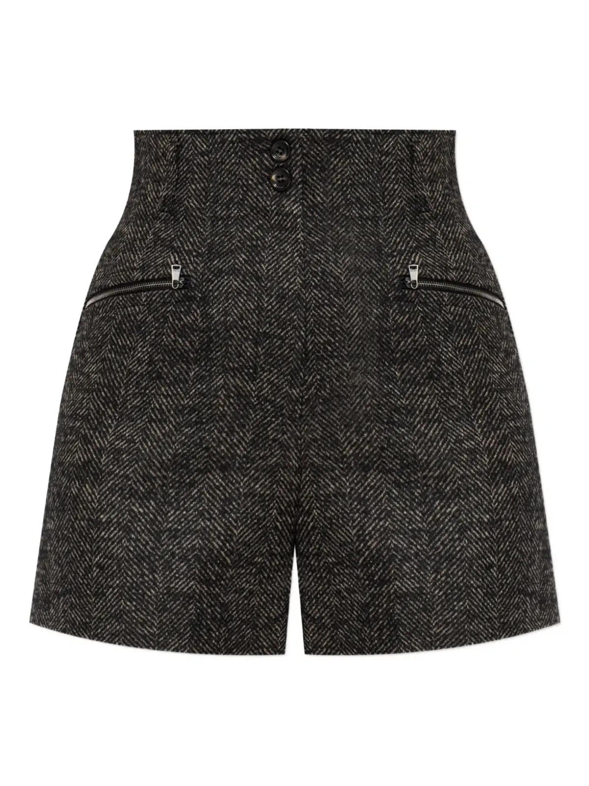 Max Mara ボルツァーノ ヘリンボーン ハイウエストショーツ - 画像4