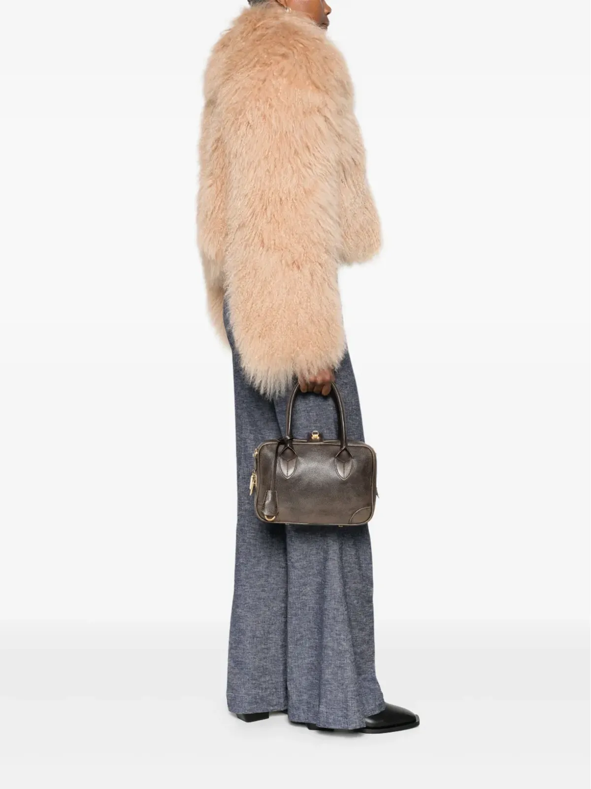 Golden Goose トップハンドルジップファスニング トートバッグ - ブラウン - 画像2
