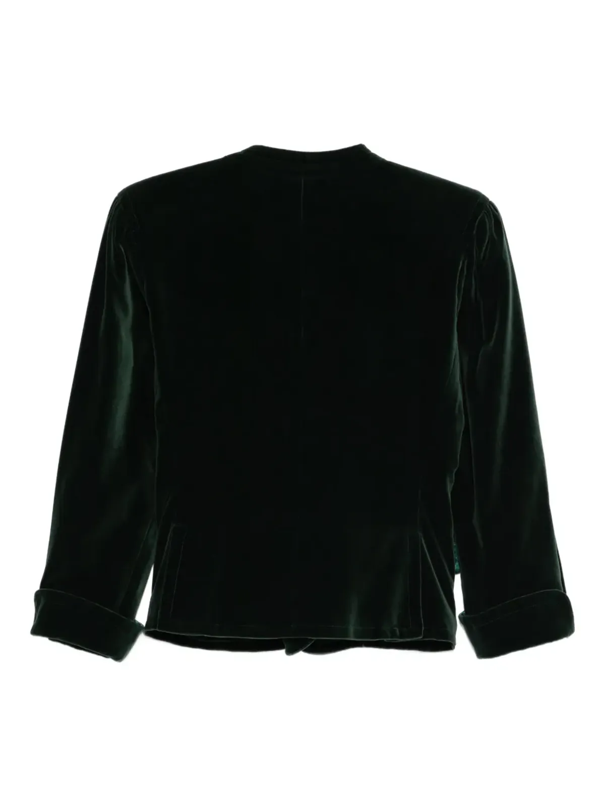 Saint Laurent ビンテージ 1980年代 コットン混紡ジャケット - グリーン - 画像2