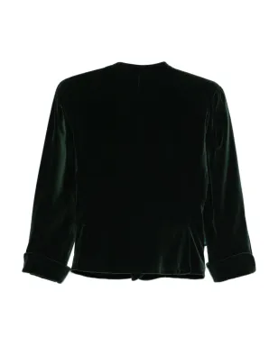 Saint Laurent ビンテージ 1980年代 コットン混紡ジャケット - グリーン - サムネイル2