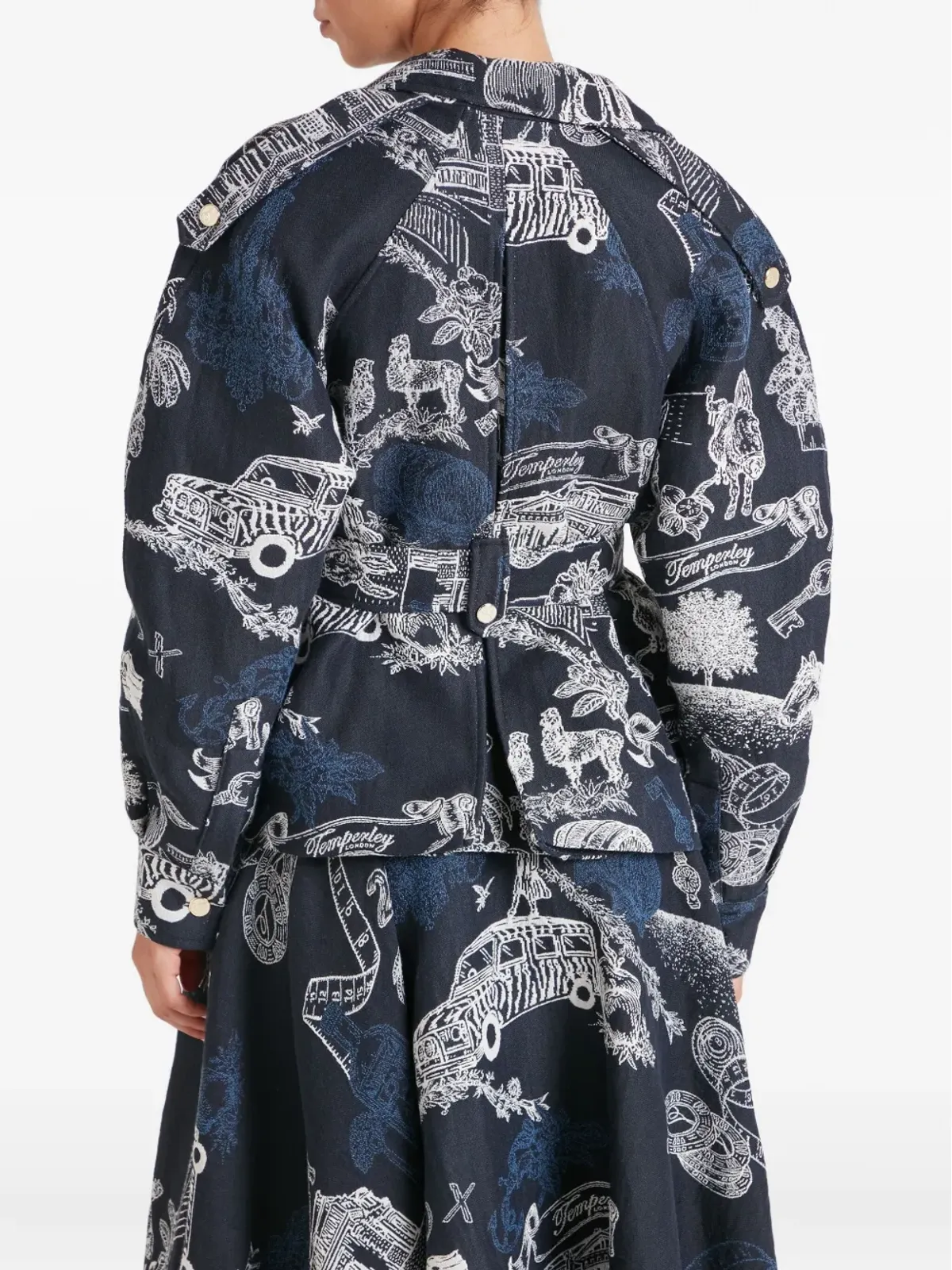 Temperley London ベルテッドジャケット - 画像4
