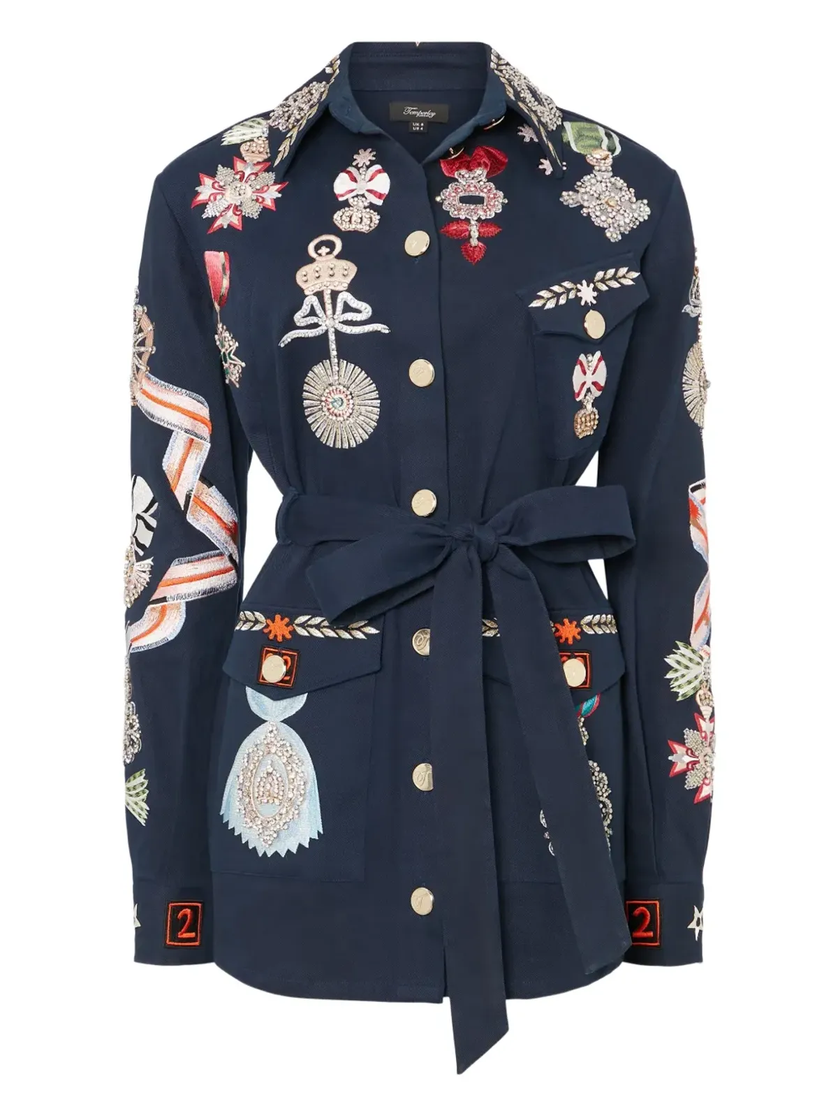 Temperley London ベルト付きシャツジャケット - 画像1