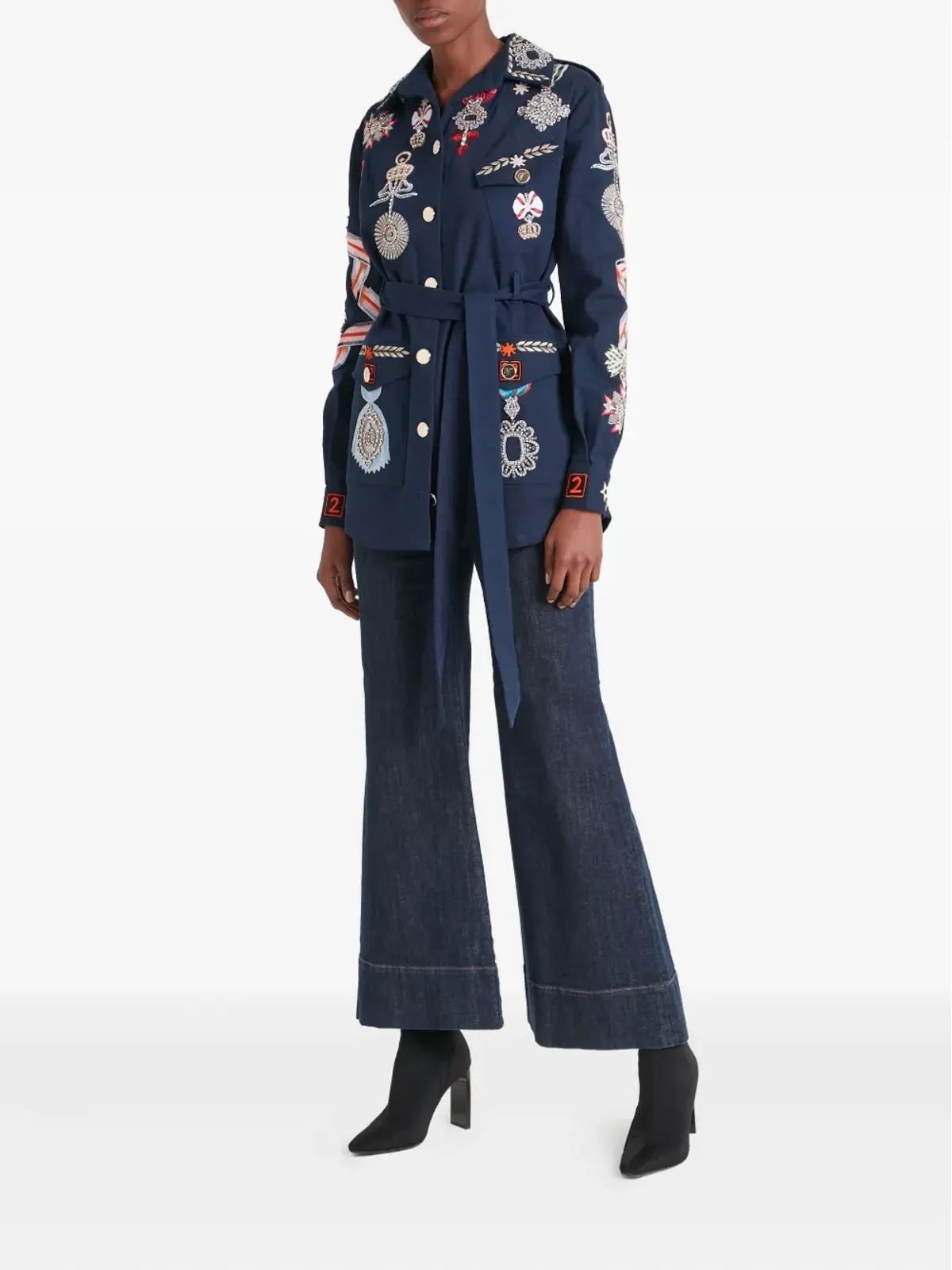Temperley London ベルト付きシャツジャケット - 画像2
