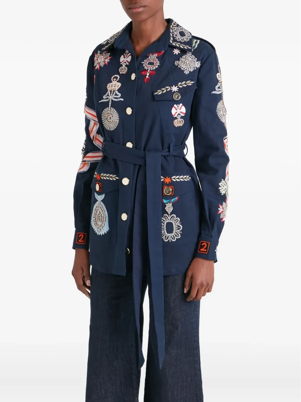 Temperley London ベルト付きシャツジャケット - 画像3