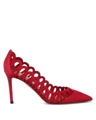Aquazzura ピープトゥ・スカラップカットパンプス - サムネイル1