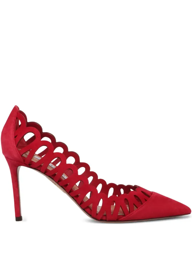 Aquazzura Aquazzura ピープトゥ・スカラップカットパンプスの商品画像