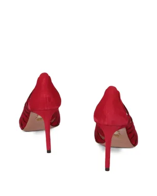 Aquazzura ピープトゥ・スカラップカットパンプス - サムネイル3
