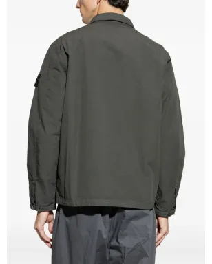 Stone Island パッチポケットジップフロントシャツ - サムネイル4
