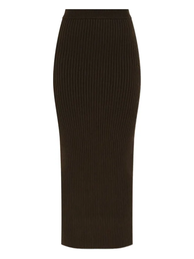 Max Mara Max Mara ボリス リブ編みミディスカートの商品画像