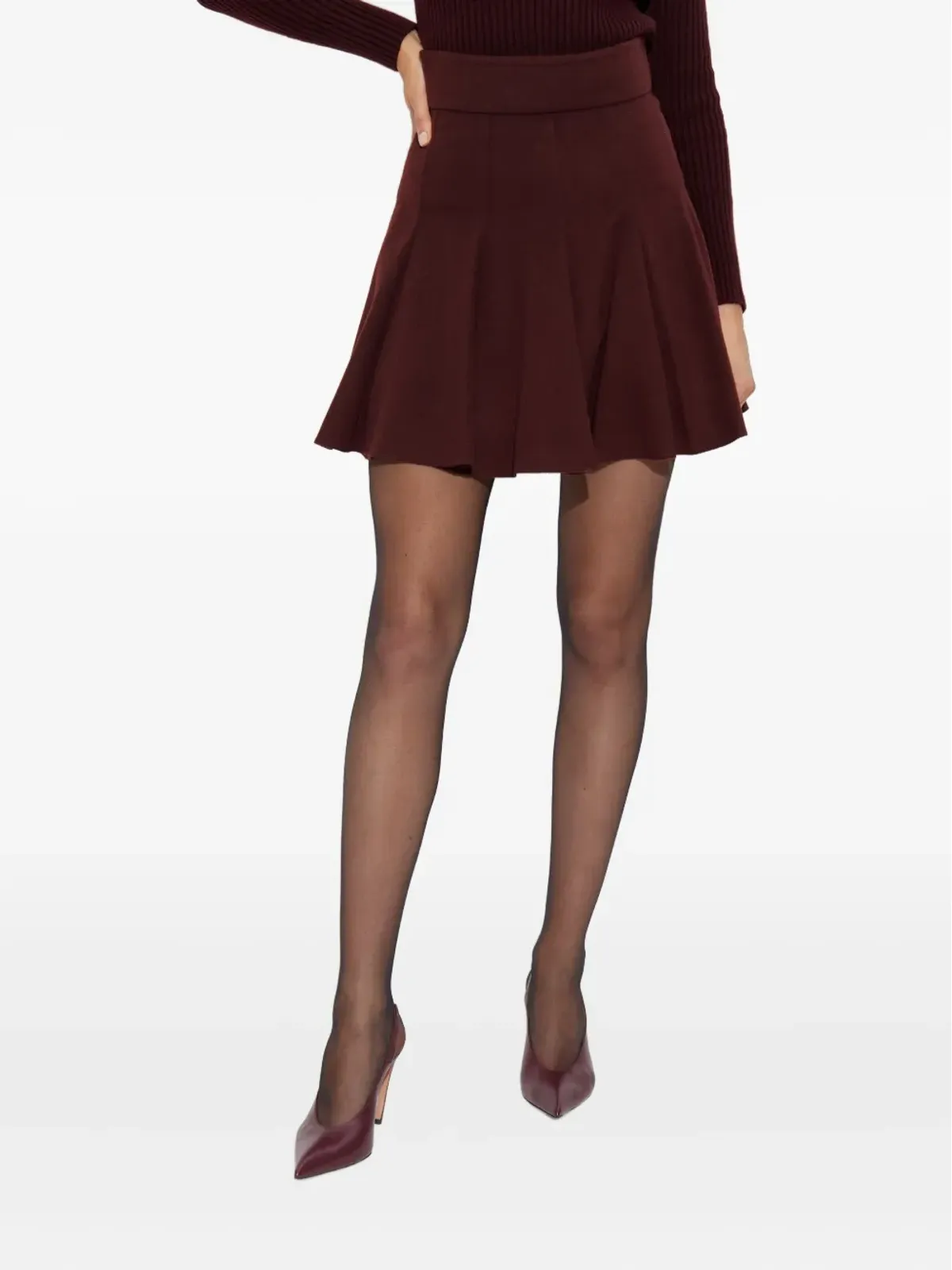 Max Mara ブラヴァ プリーツミニスカート - 画像3
