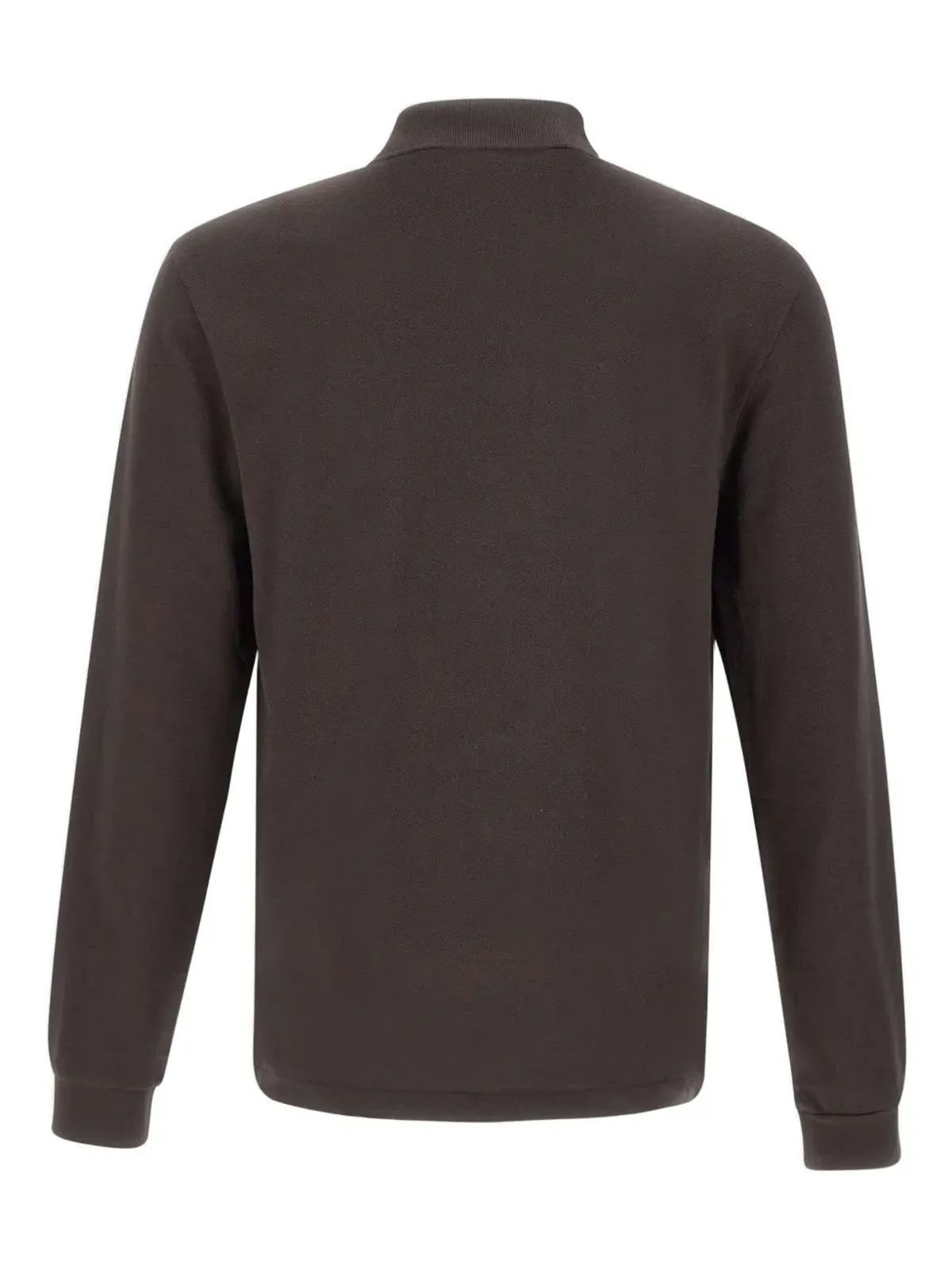 Lacoste 長袖リブカラー ポロシャツ - Brown - 画像2