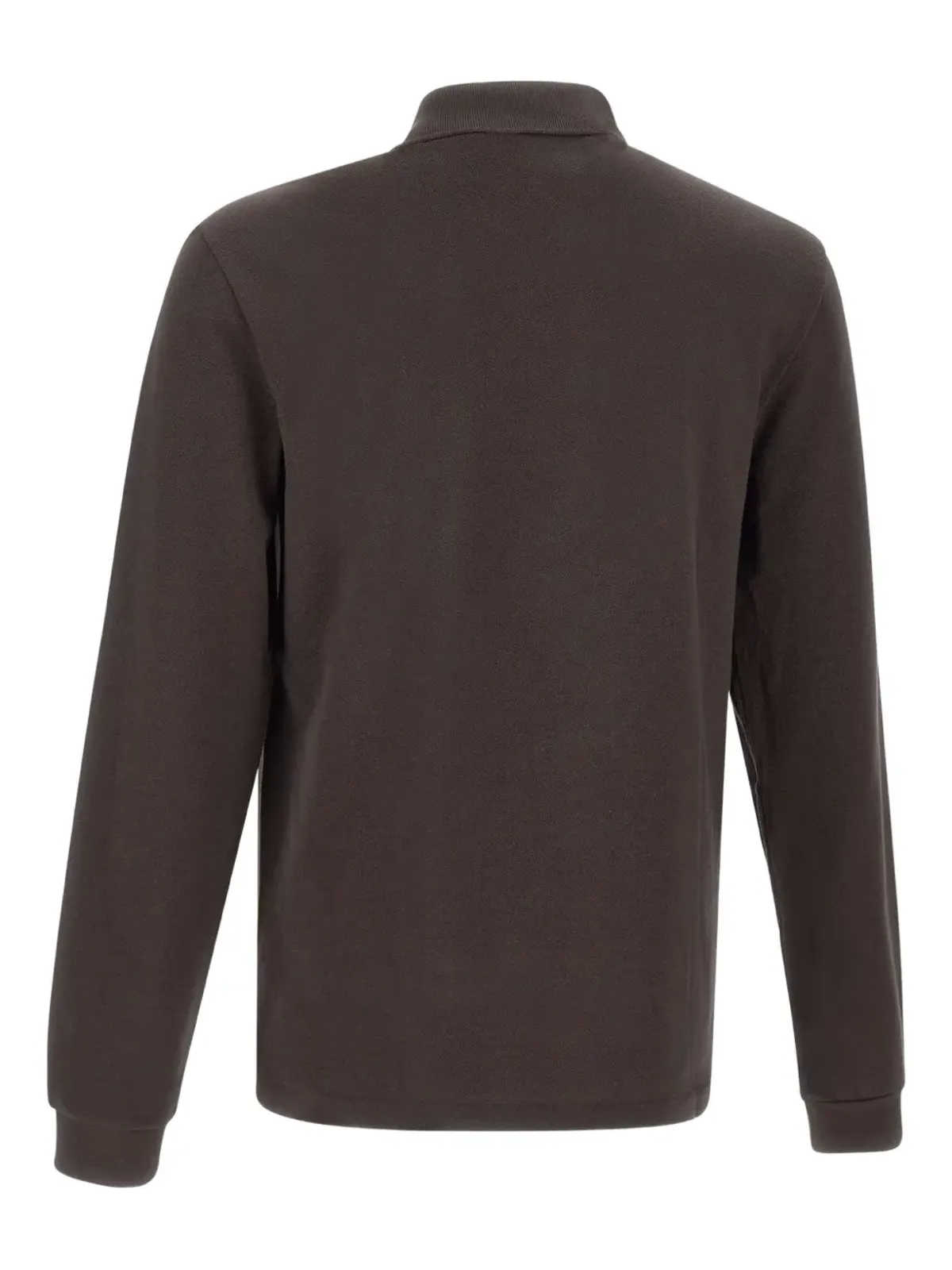 Lacoste 長袖リブカラー ポロシャツ - Brown - 画像3