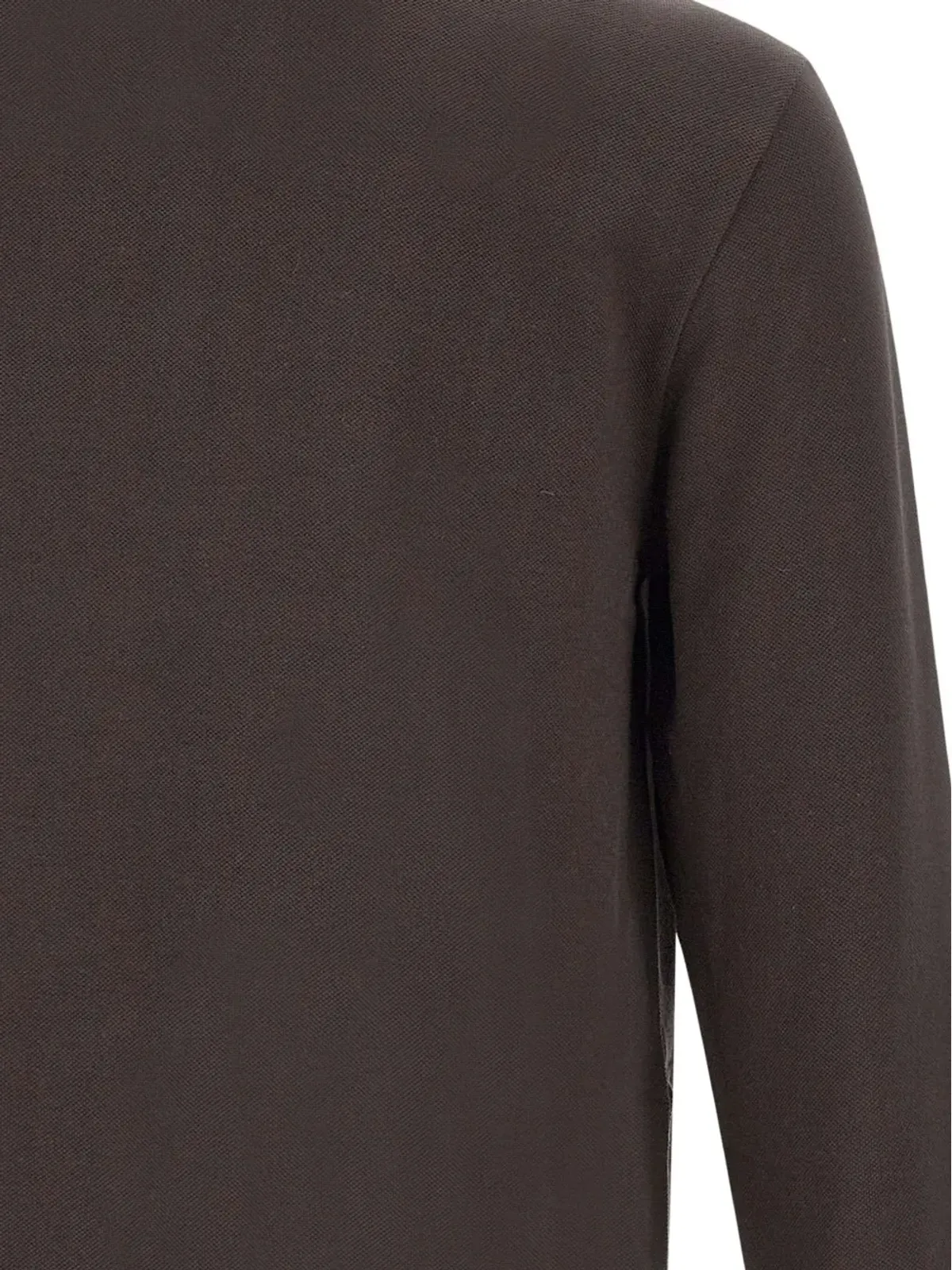 Lacoste 長袖リブカラー ポロシャツ - Brown - 画像4