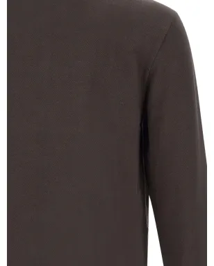Lacoste 長袖リブカラー ポロシャツ - Brown - サムネイル4