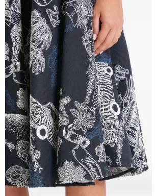 Temperley London イラスト入りAラインスカート - サムネイル5