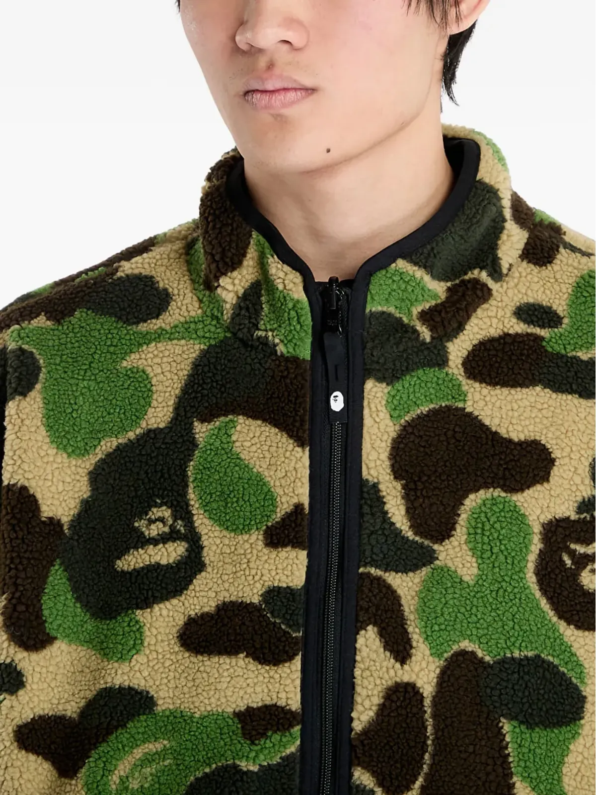 A BATHING APE® Abc カモ柄 ボア リバーシブルジャケット - 画像5