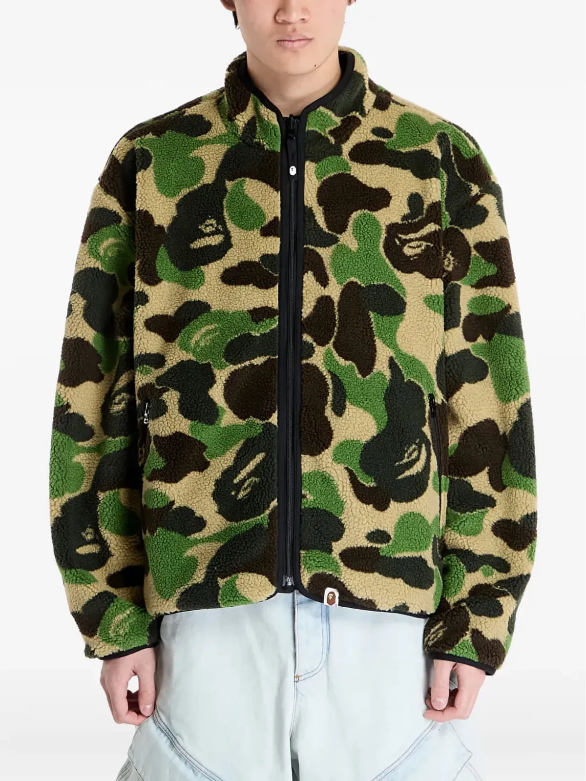 A BATHING APE® Abc カモ柄 ボア リバーシブルジャケット - 画像4