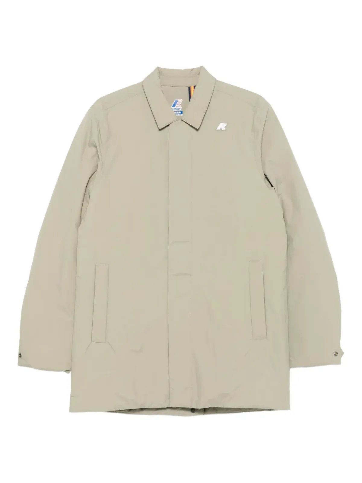K-Way collared padded coat - Neutrals - 画像1