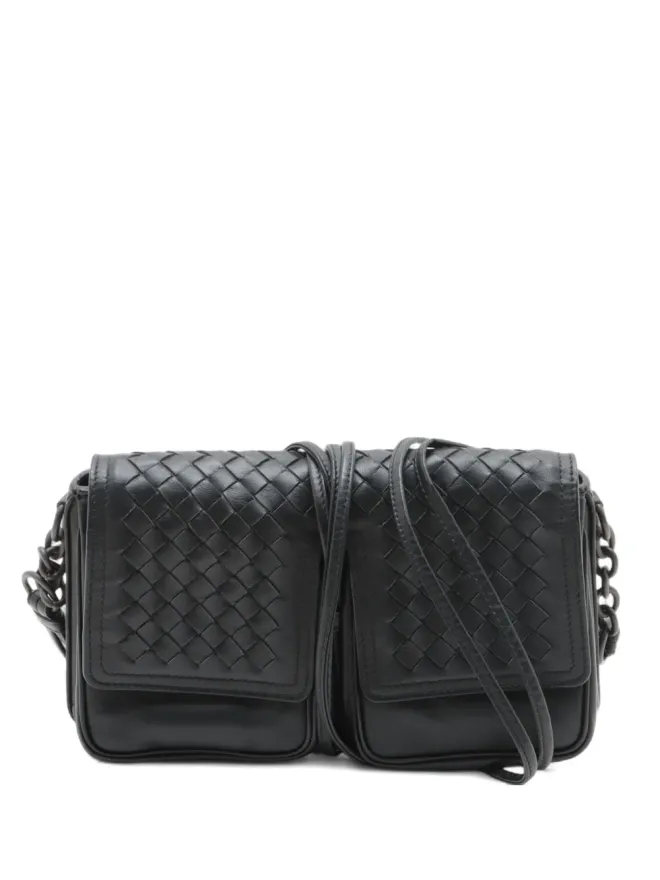 Bottega Veneta Pre-Owned Bottega Veneta Pre-Owned イントレチャートレザー クロスボディバッグの商品画像