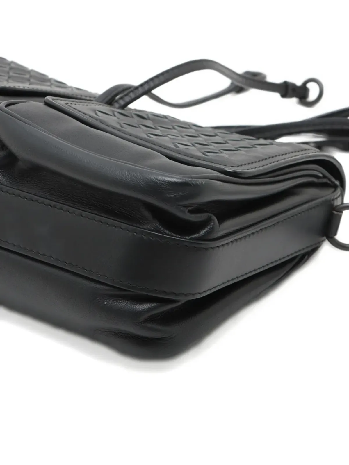 Bottega Veneta Pre-Owned イントレチャートレザー クロスボディバッグ - 画像4