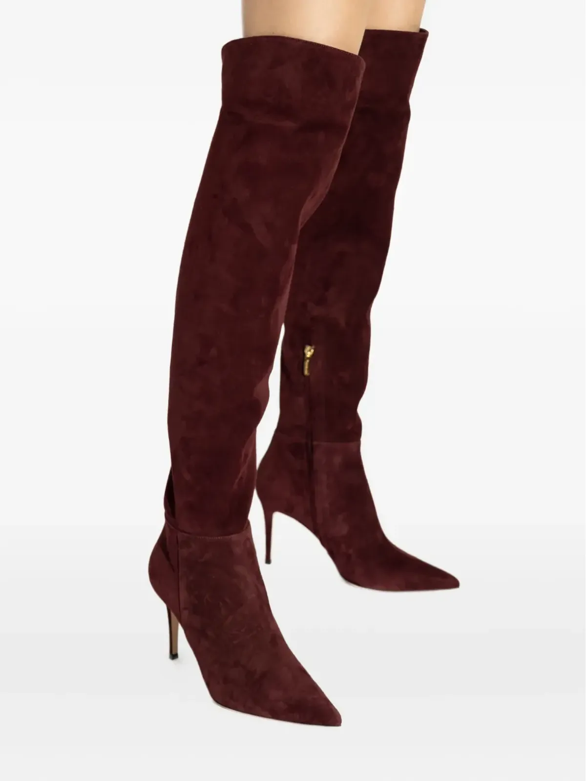 Gianvito Rossi ジュールス スエード ポインテッドトゥ ブーツ - 画像4
